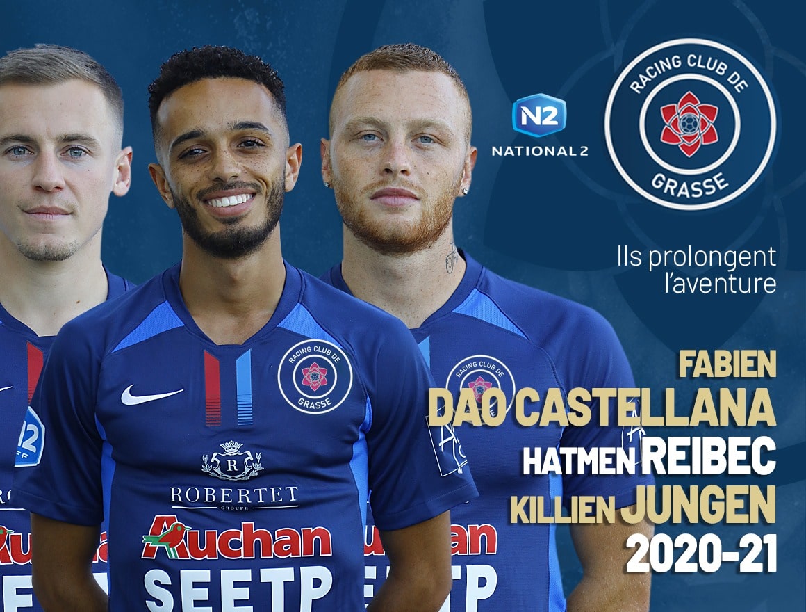 N2 : Fabien Dao Castellana, Hatmen Reibec et Killien Jungen prolongent avec le RC Grasse