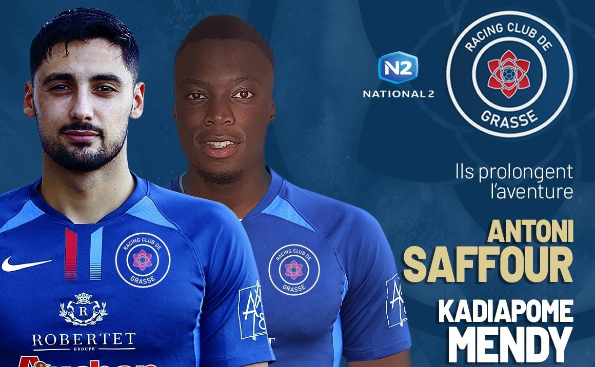 N2 : Antoni Saffour et Kadiapome Mendy poursuivent l’aventure avec le RC Grasse